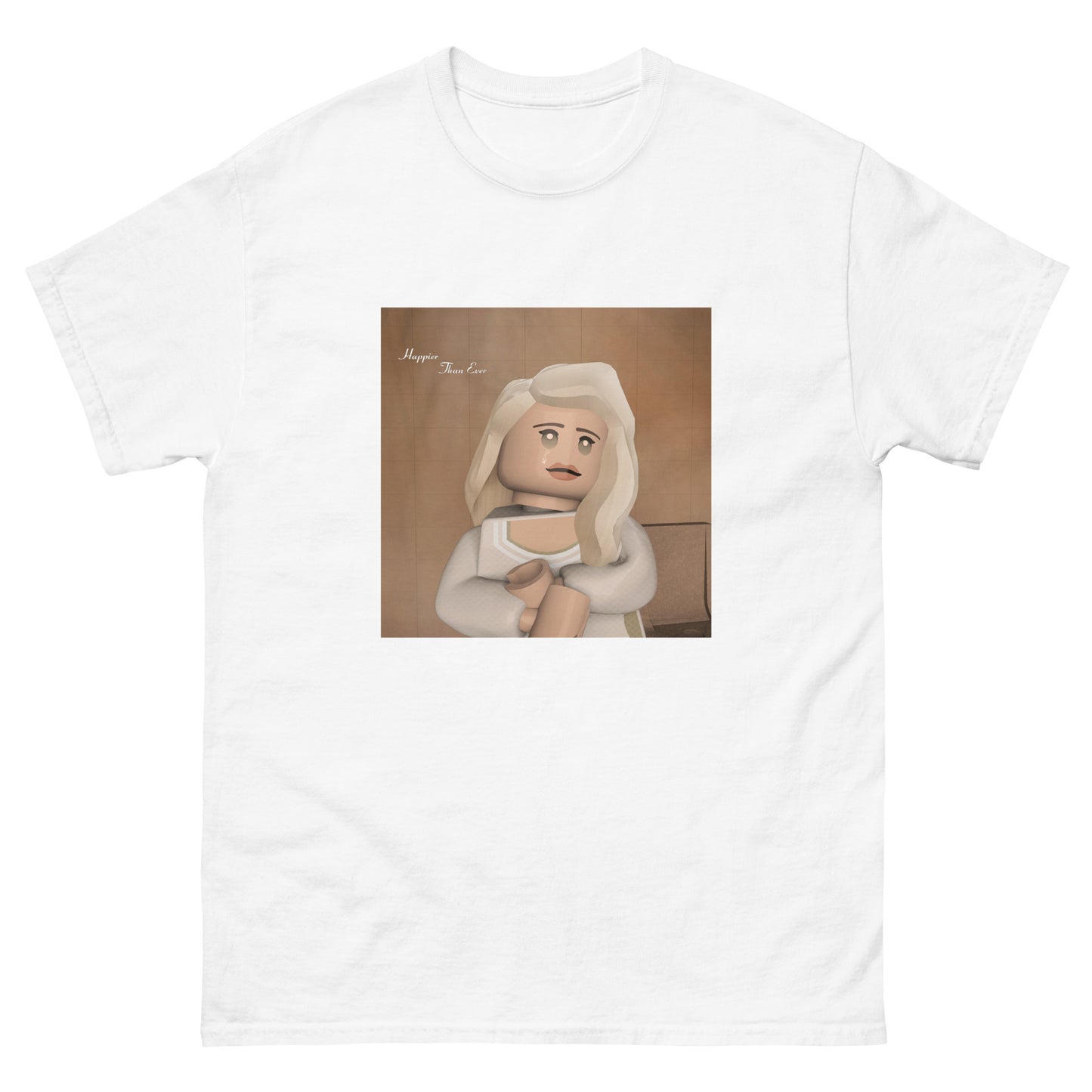 "Billie Eilish - Happier Than Ever" Lego Parody Tshirt