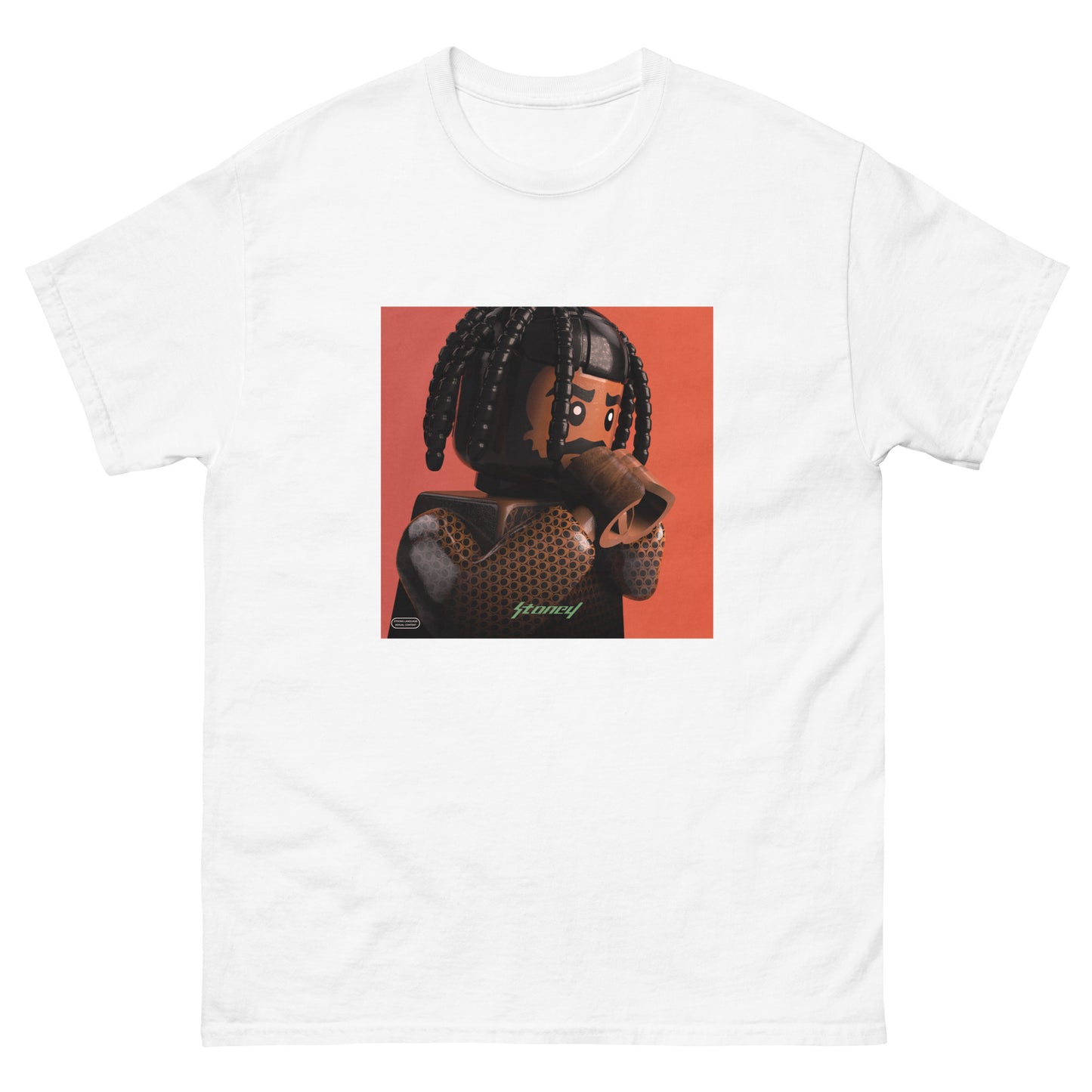 "Post Malone - Stoney" Lego Parody Tshirt