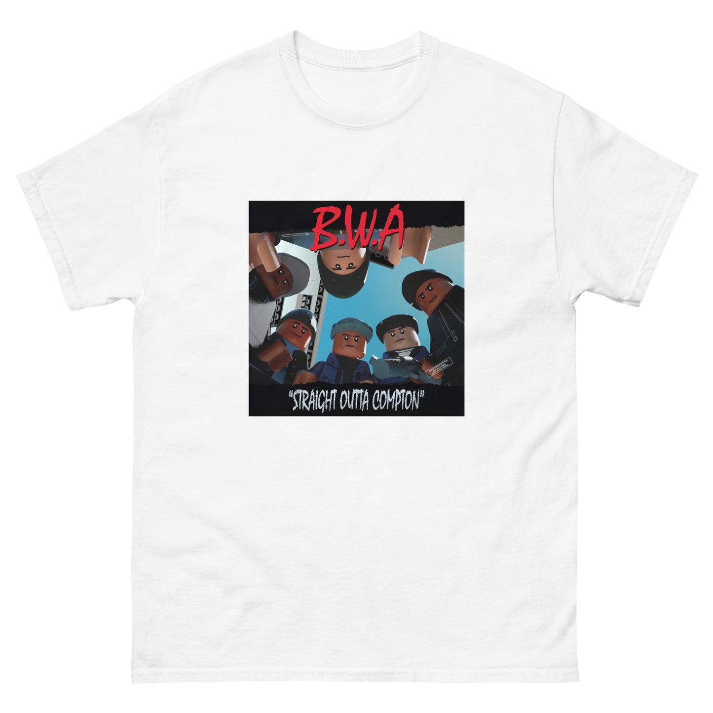 "N.W.A. - Straight Outta Compton" Lego Parody Tshirt