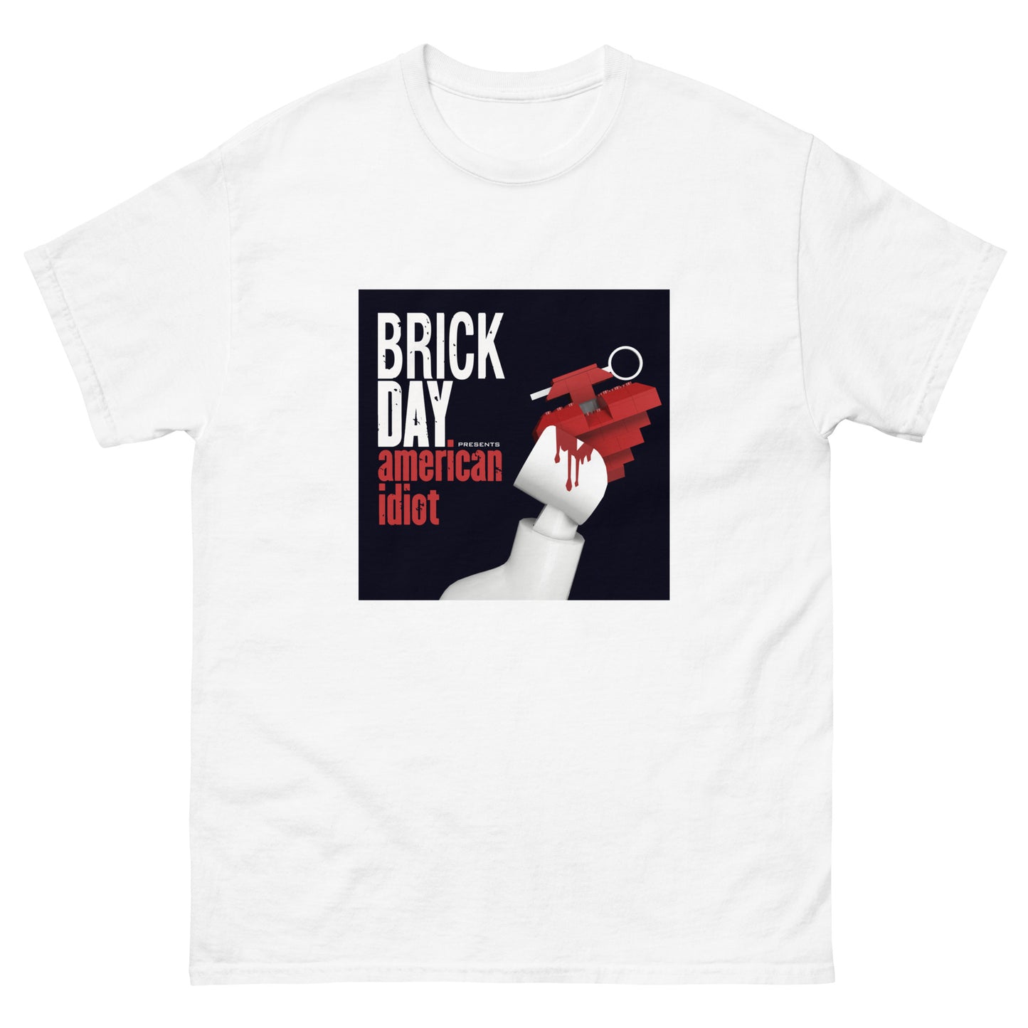 "Green Day - American Idiot" Lego Parody Tshirt