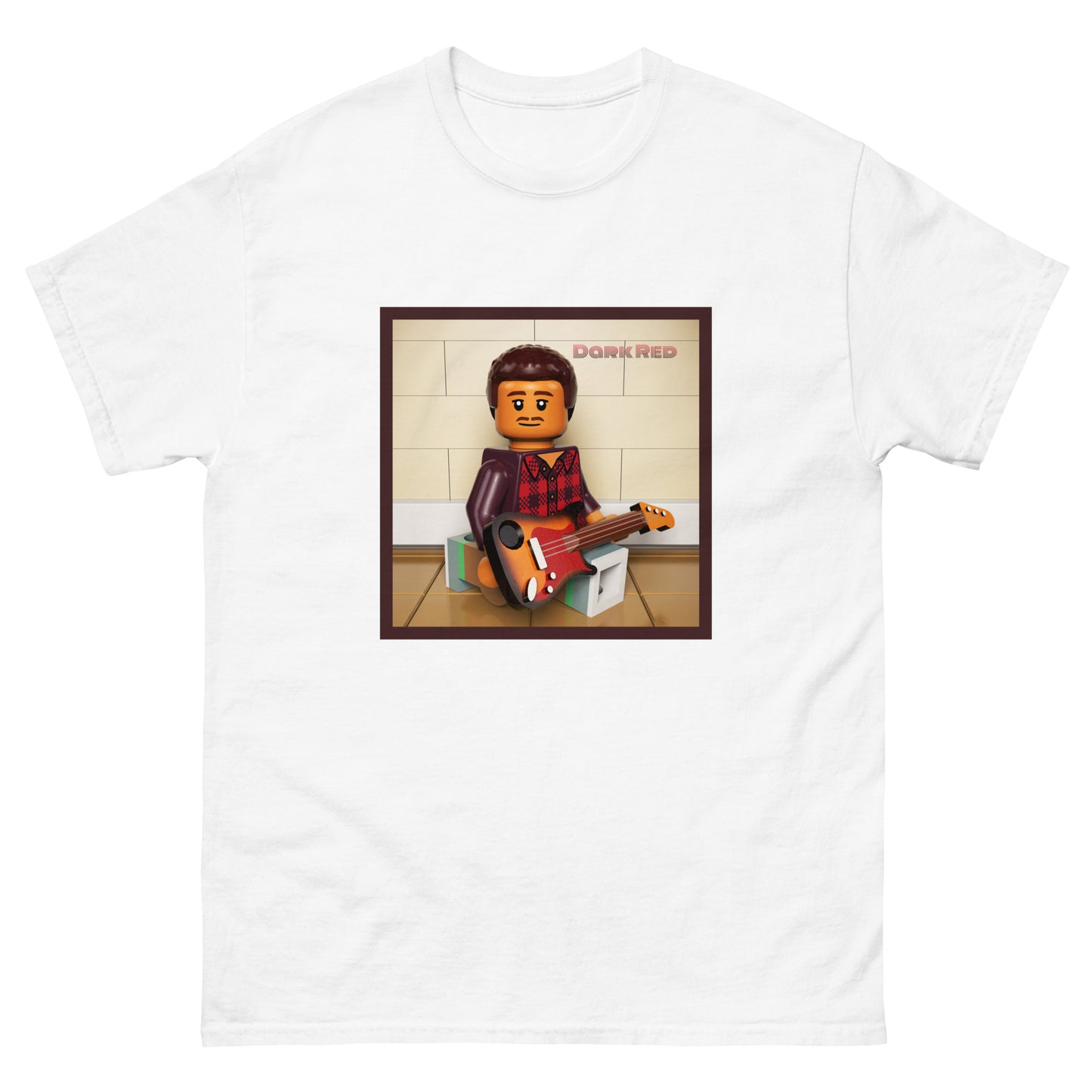 "Steve Lacy - Dark Red" Lego Parody Tshirt