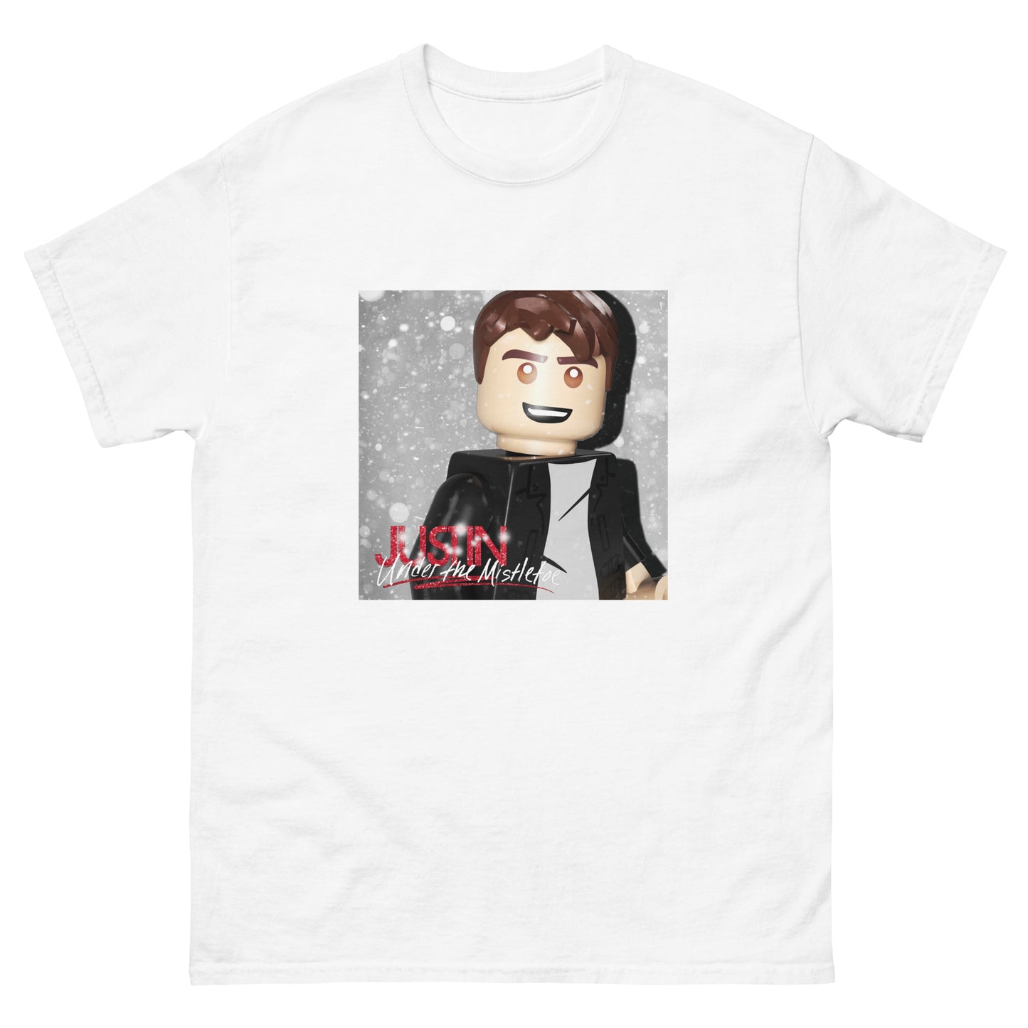 "Justin Bieber - Under The Mistletoe" Lego Parody Tshirt