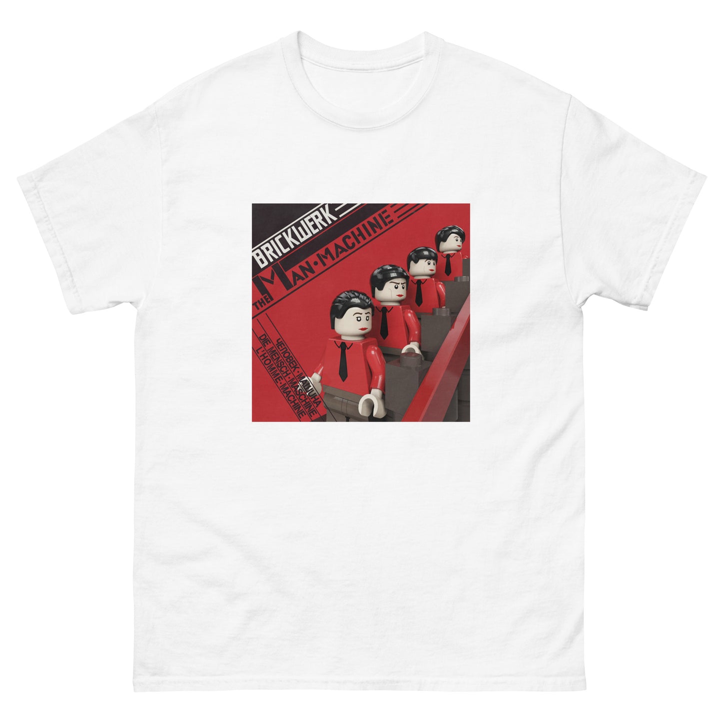 "Kraftwerk - The Man-Machine" Lego Parody Tshirt