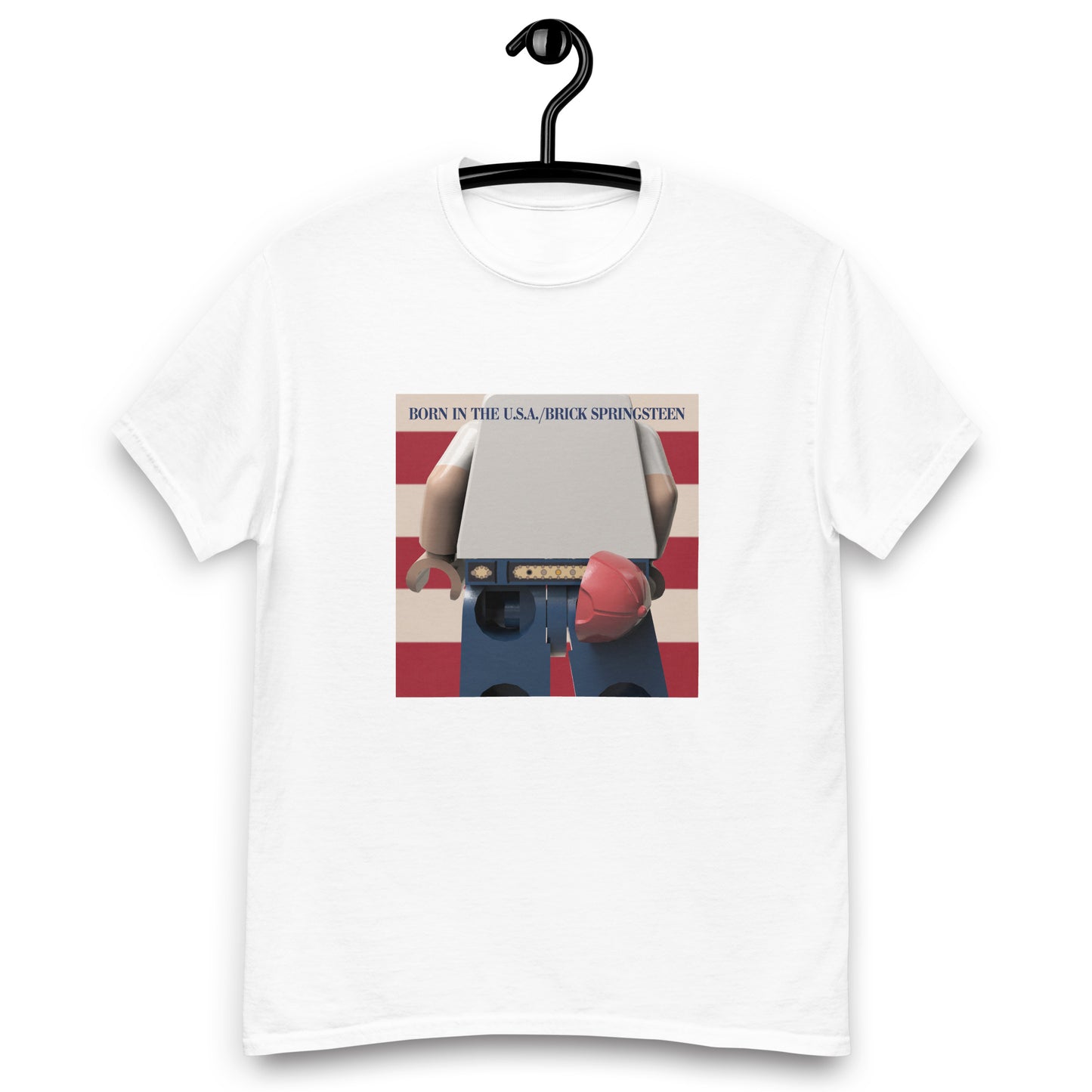 "Bruce Springsteen - Born In The U.S.A." Lego Parody Tshirt