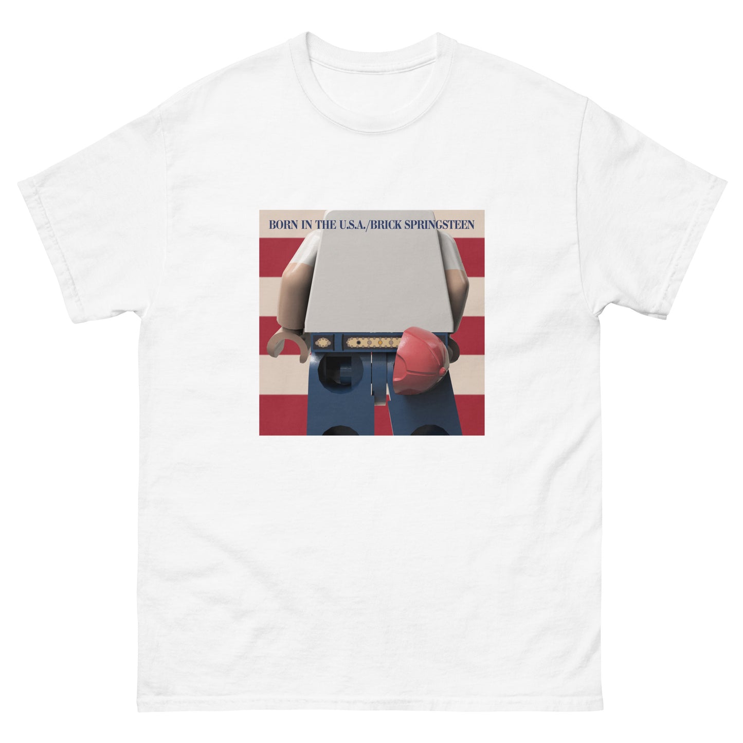 "Bruce Springsteen - Born In The U.S.A." Lego Parody Tshirt