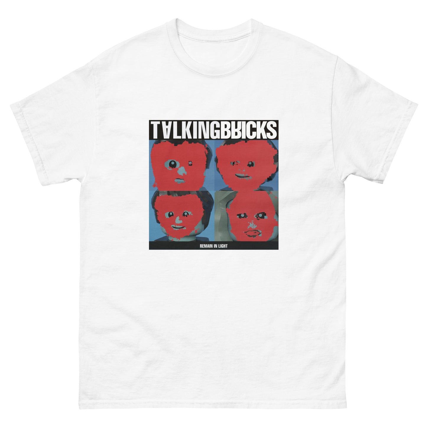 "Talking Heads - Remain in Light" Lego Parody Tshirt