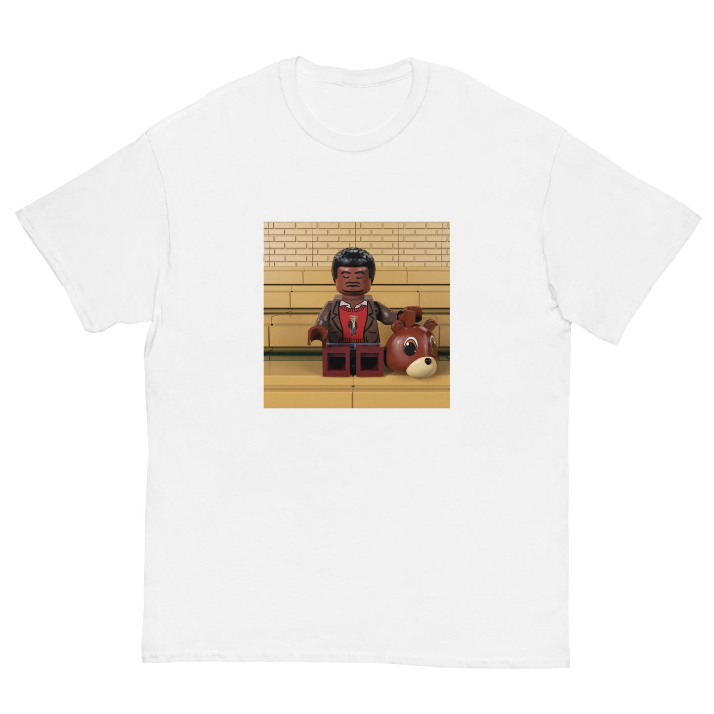 "Kanye West - The College Dropout (Photoshoot)" Lego Parody Tshirt