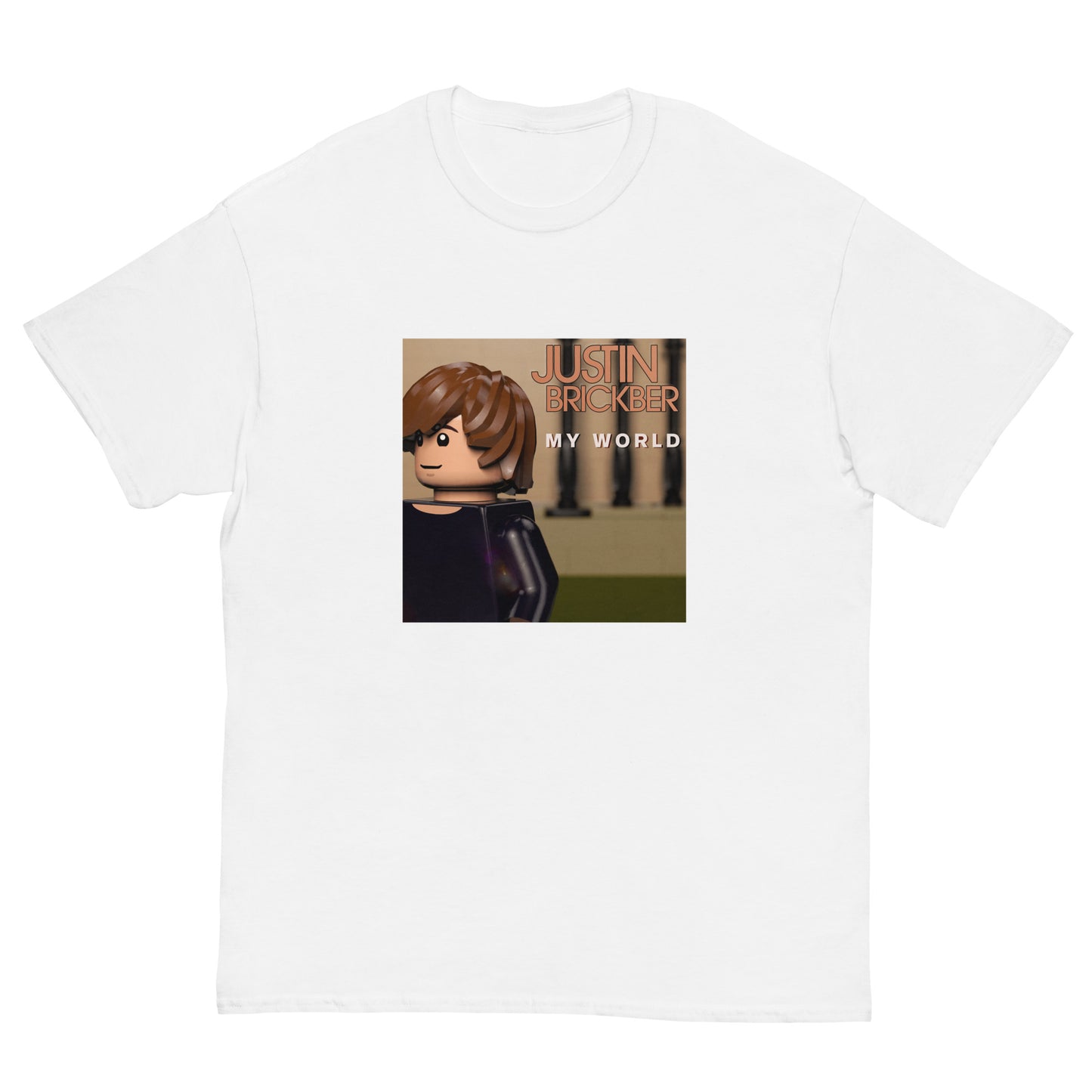 "Justin Bieber - My World" Lego Parody Tshirt