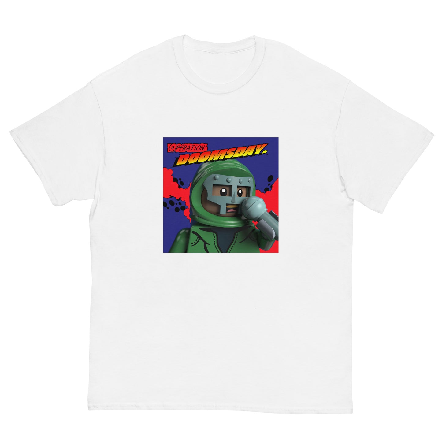 "MF DOOM - Operation: Doomsday [Vinyl Cover]" Lego Parody Tshirt