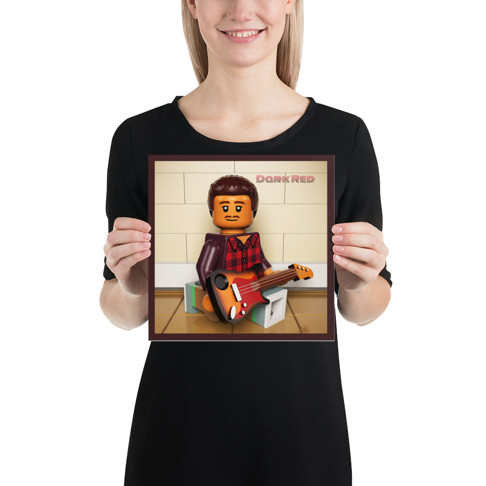 "Steve Lacy - Dark Red" Lego Parody Poster