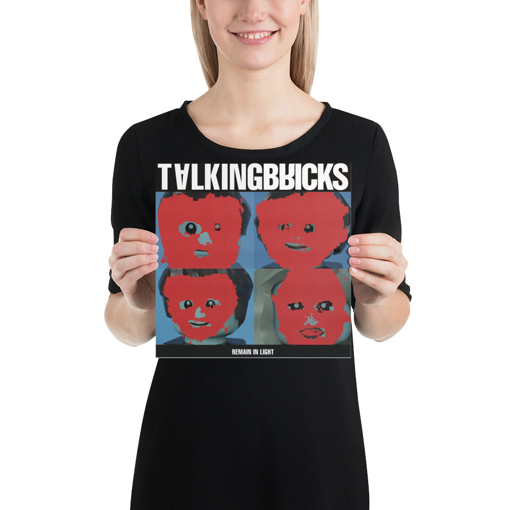 "Talking Heads - Remain in Light" Lego Parody Poster