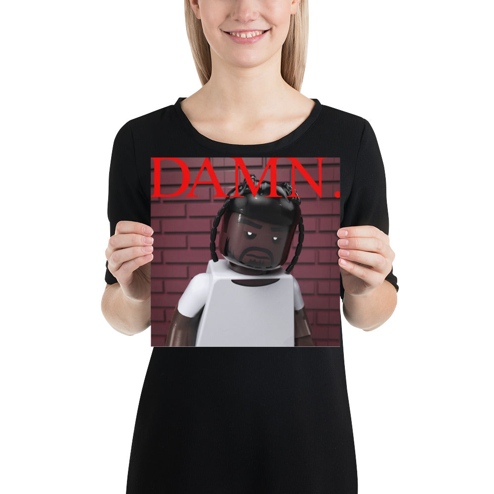 "Kendrick Lamar - DAMN." Lego Parody Poster
