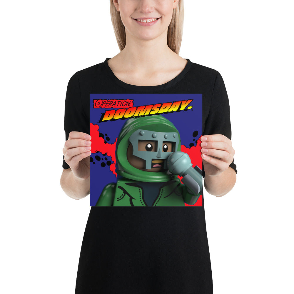 "MF DOOM - Operation: Doomsday [Vinyl Cover]" Lego Parody Poster