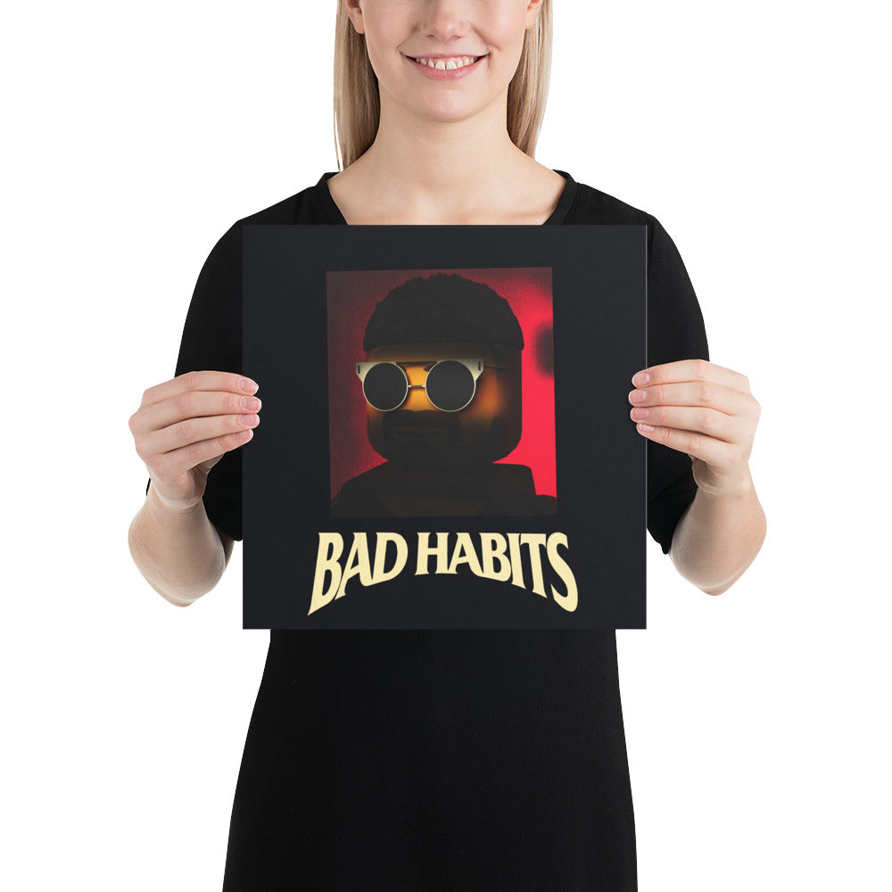 "Nav - Bad Habits" Lego Parody Poster