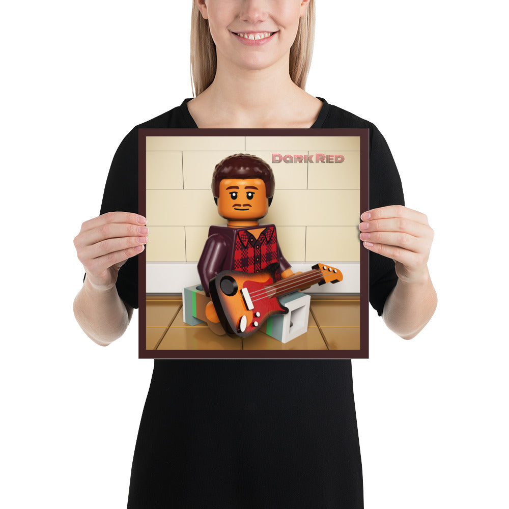 "Steve Lacy - Dark Red" Lego Parody Poster