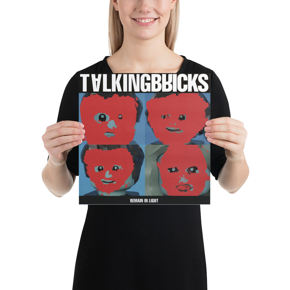 "Talking Heads - Remain in Light" Lego Parody Poster