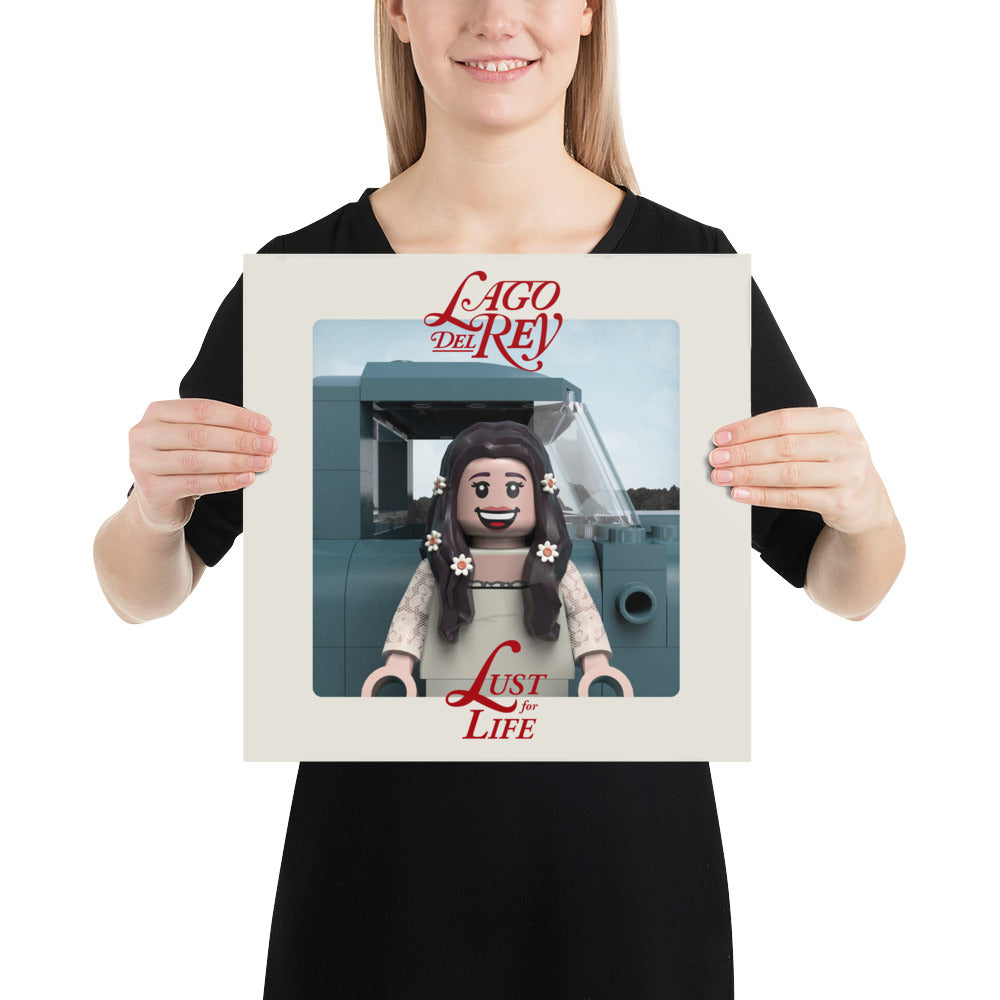 "Lana Del Rey - Lust for Life" Lego Parody Poster