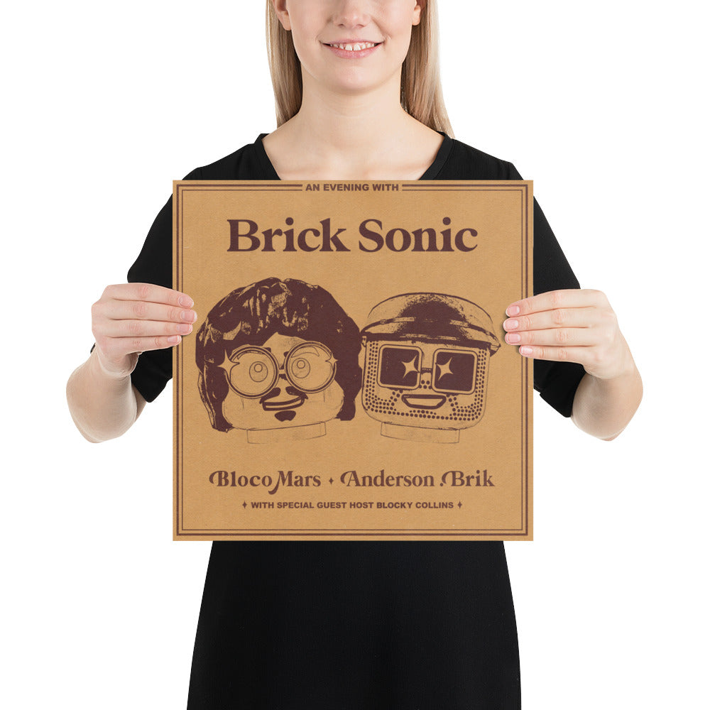 "Silk Sonic - An Evening with Silk Sonic" Lego Parody Poster