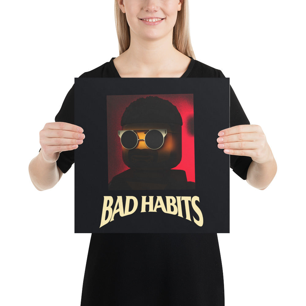 "Nav - Bad Habits" Lego Parody Poster