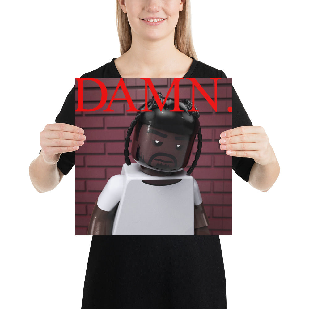 "Kendrick Lamar - DAMN." Lego Parody Poster