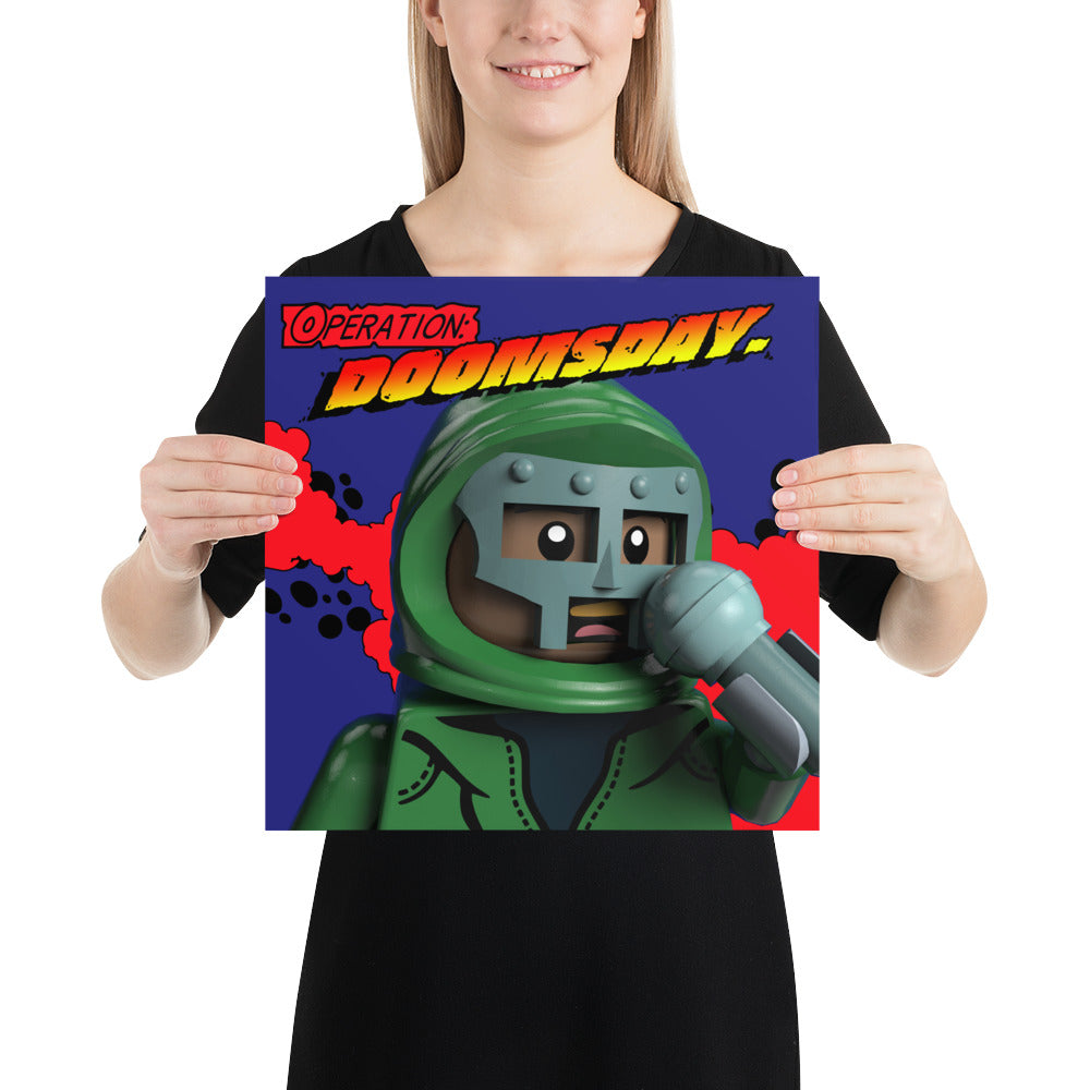 "MF DOOM - Operation: Doomsday [Vinyl Cover]" Lego Parody Poster