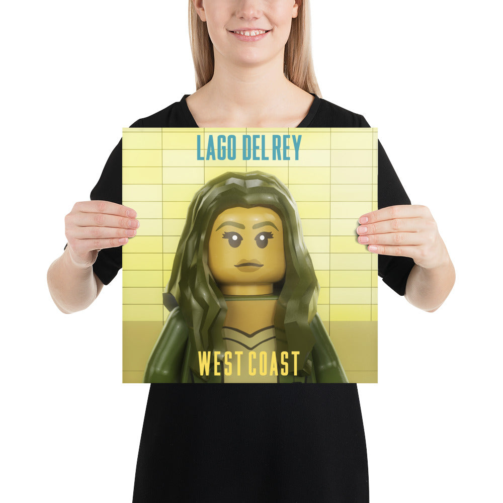 "Lana Del Rey - West Coast" Lego Parody Poster