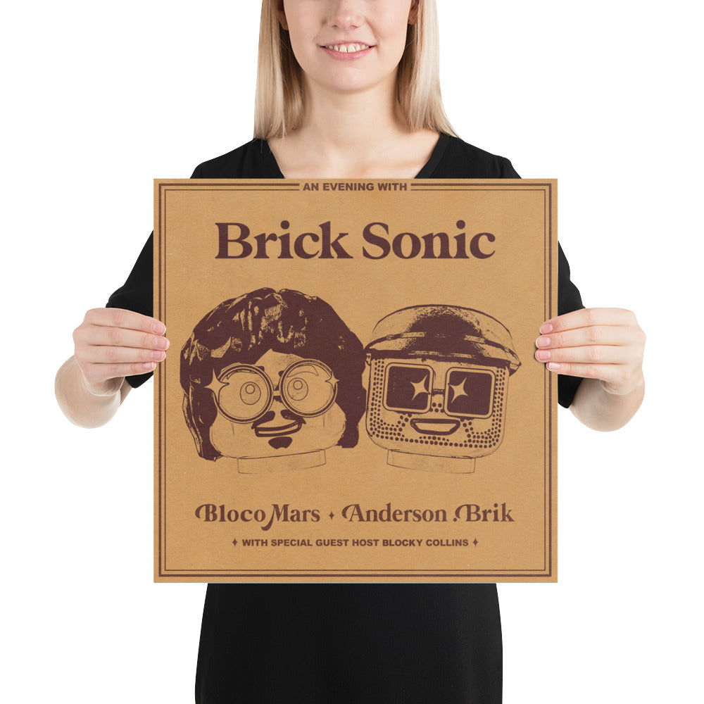 "Silk Sonic - An Evening with Silk Sonic" Lego Parody Poster