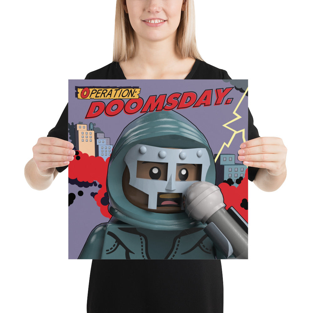 "MF DOOM - Operation: Doomsday" Lego Parody Poster