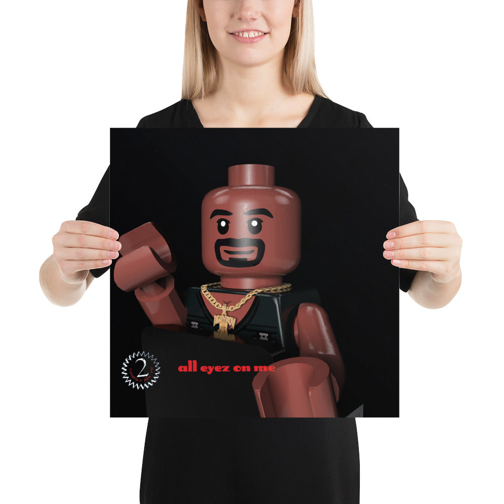 "Tupac Shakur (2Pac) - All Eyez on Me" Lego Parody Poster