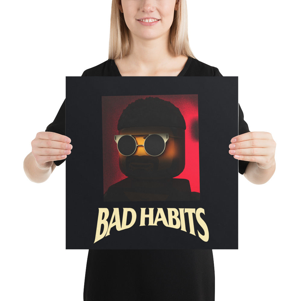 "Nav - Bad Habits" Lego Parody Poster