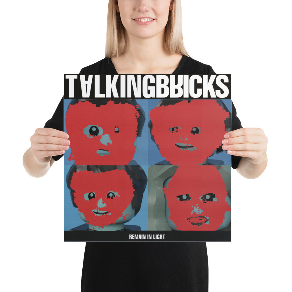 "Talking Heads - Remain in Light" Lego Parody Poster