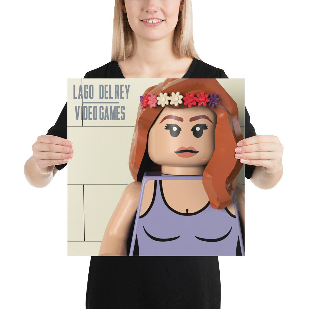 "Lana Del Rey - Video Games" Lego Parody Poster