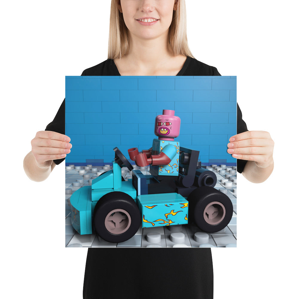 "Tyler, The Creator - "Cherry Bomb" Go-Kart" Lego Parody Poster