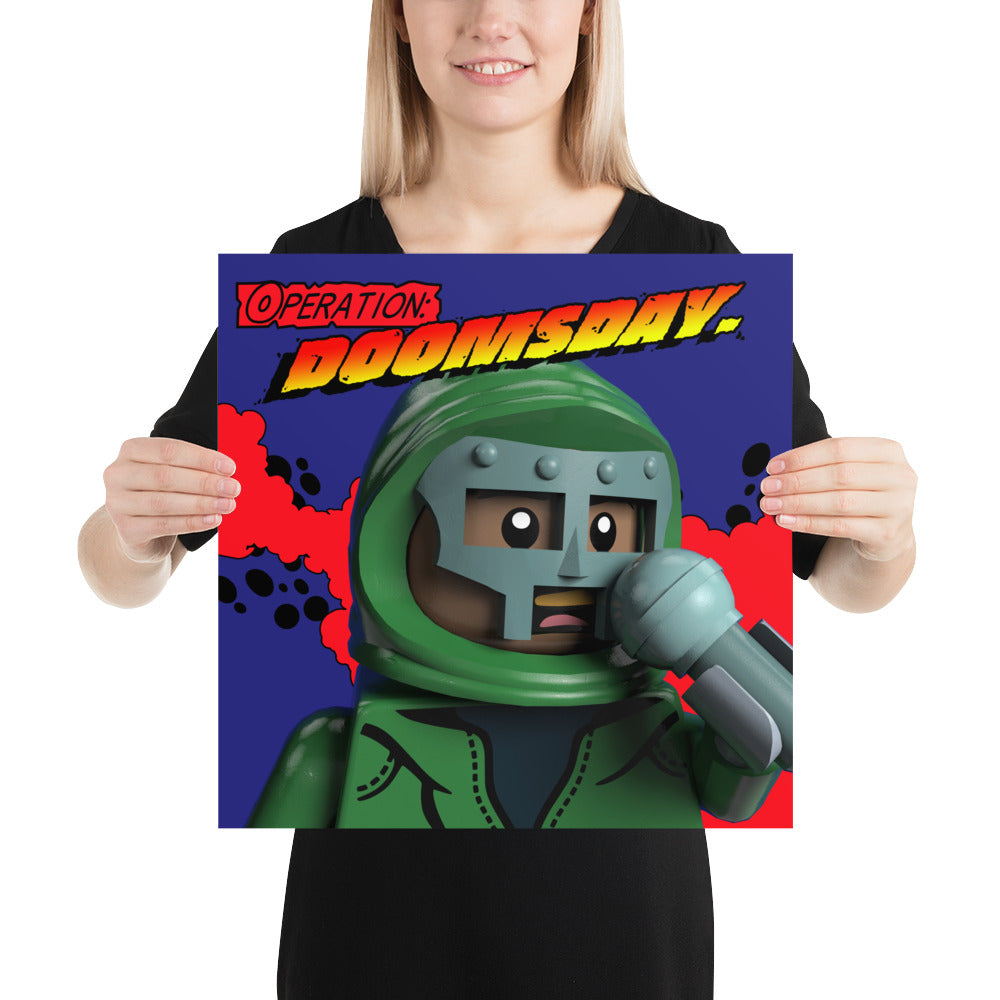 "MF DOOM - Operation: Doomsday [Vinyl Cover]" Lego Parody Poster