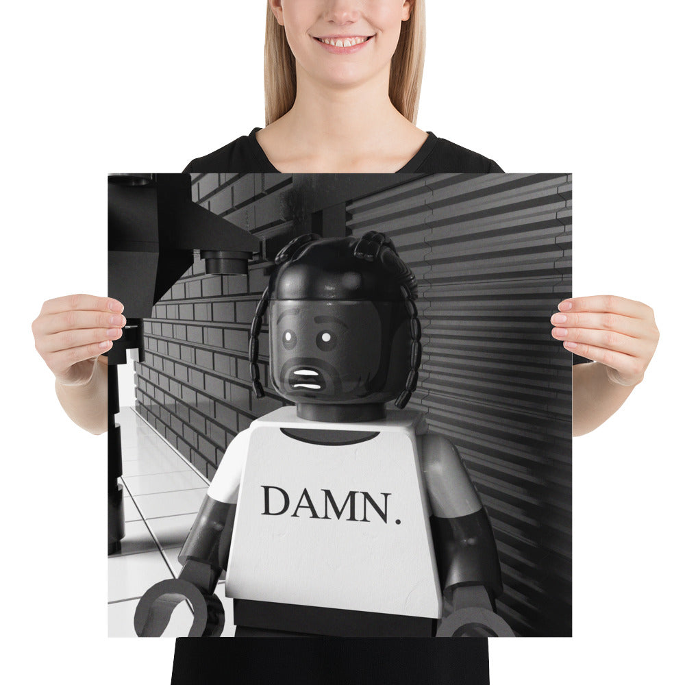 "Kendrick Lamar - DAMN. (Collector's Edition)" Lego Parody Poster