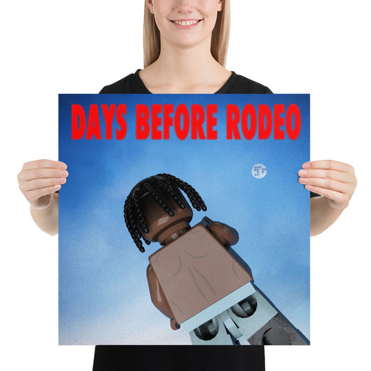 "Travis Scott - Days Before Rodeo" Lego Parody Poster