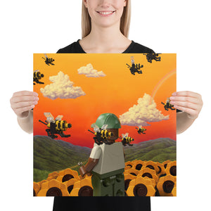 Poster Toile Tyler The Creator - Flower Boy - Décoration Murale 30x45 Cm Pour Chambre, Salon, Bureau