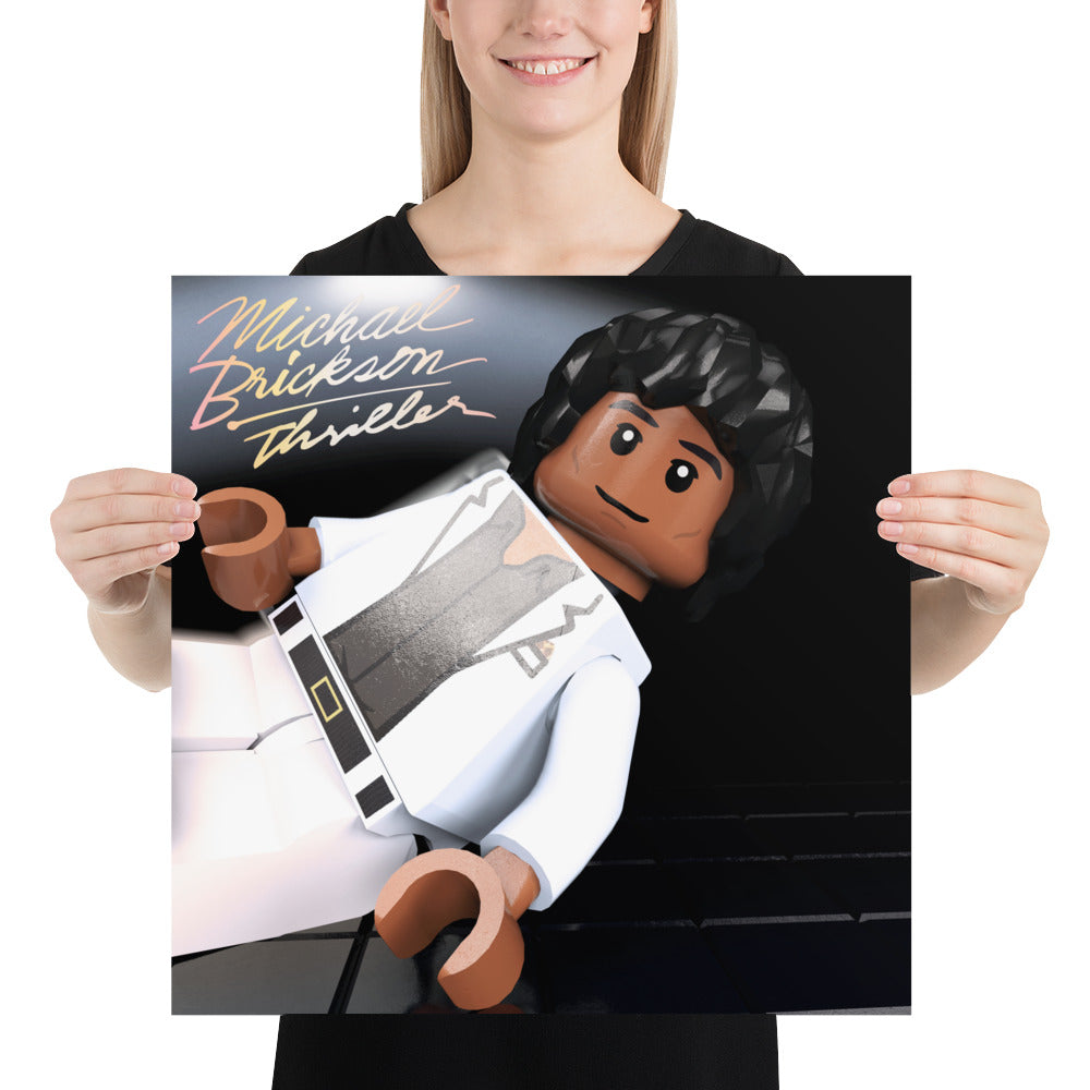 Michael Jackson Thriller Lego Parody Poster LoveSickStudio michael-jackson-thriller-lego-parody-poster-lovesickstudio