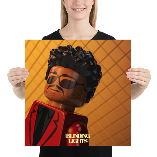 "The Weeknd - Blinding Lights" Lego Parody Poster