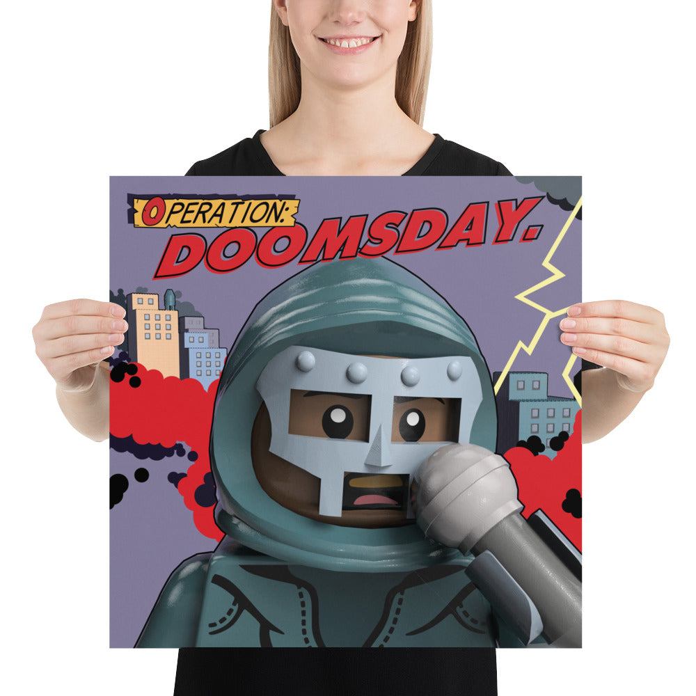 "MF DOOM - Operation: Doomsday" Lego Parody Poster