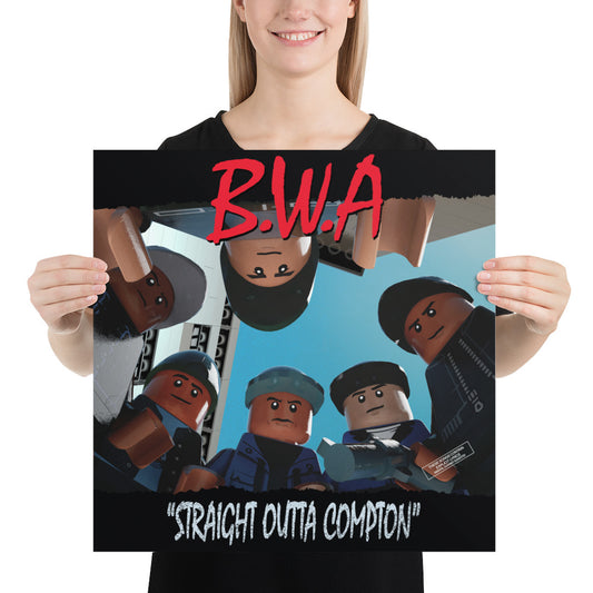"N.W.A. - Straight Outta Compton" Lego Parody Poster