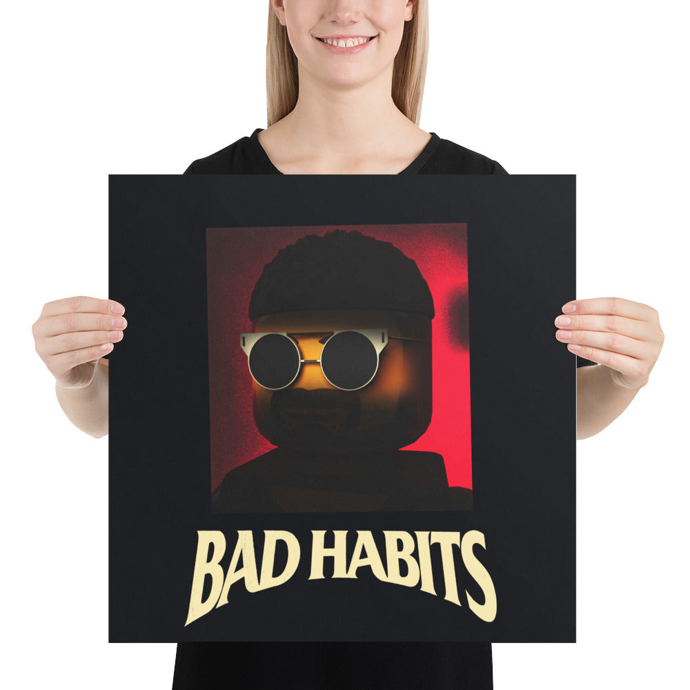 "Nav - Bad Habits" Lego Parody Poster