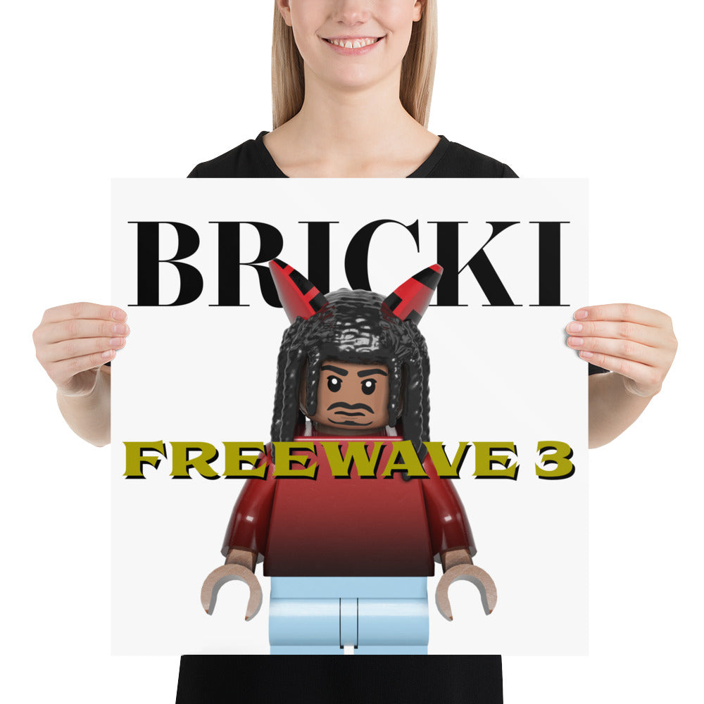 "Lucki - Freewave 3" Lego Parody Poster