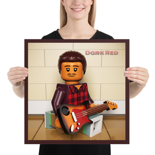 "Steve Lacy - Dark Red" Lego Parody Poster