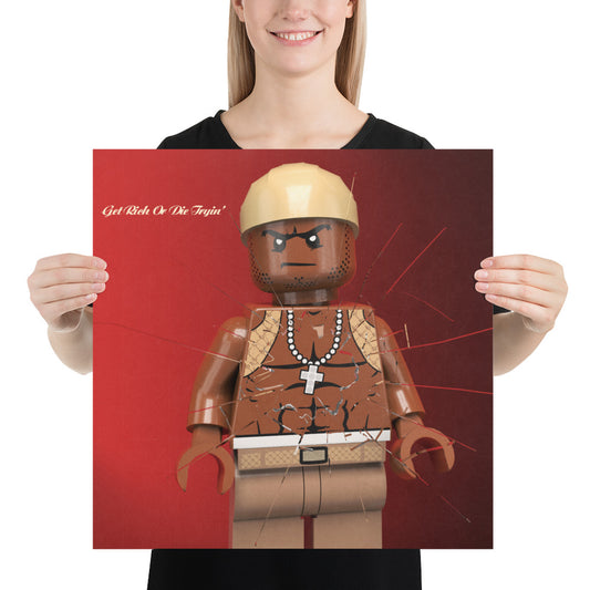 "50 Cent - Get Rich or Die Tryin'" Lego Parody Poster