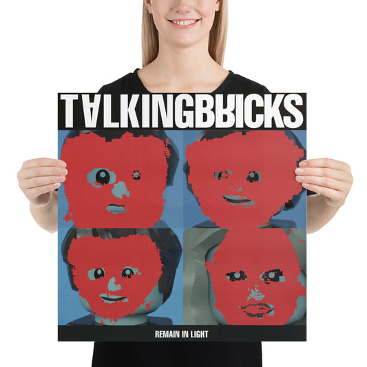 "Talking Heads - Remain in Light" Lego Parody Poster