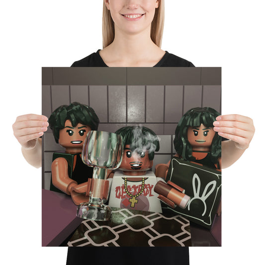 "Playboi Carti - Playboi Carti (Photoshoot)" Lego Parody Poster