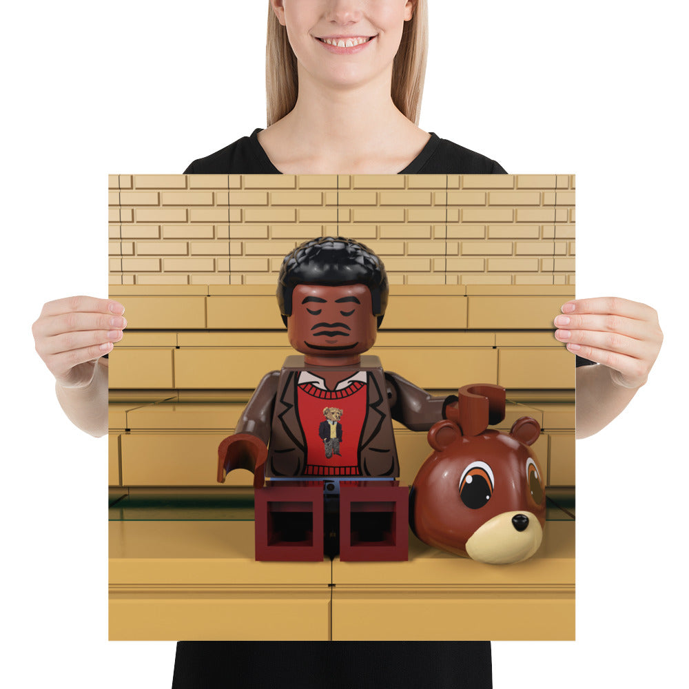 "Kanye West - The College Dropout (Photoshoot)" Lego Parody Poster