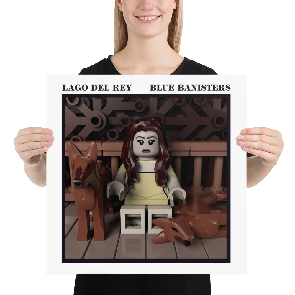 "Lana Del Rey - Blue Banisters" Lego Parody Poster