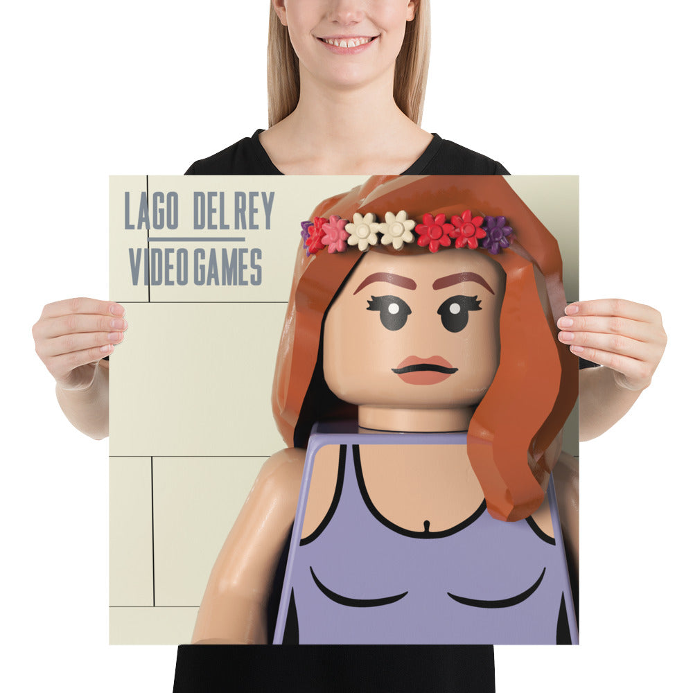 "Lana Del Rey - Video Games" Lego Parody Poster